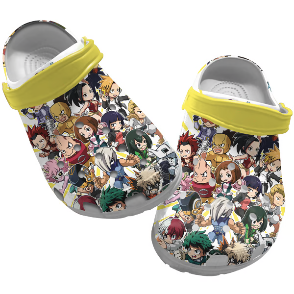 Merchidea My Hero Academia Anime Crocs Crocband Clogs Shoes Comfortable For Men Women and Kids