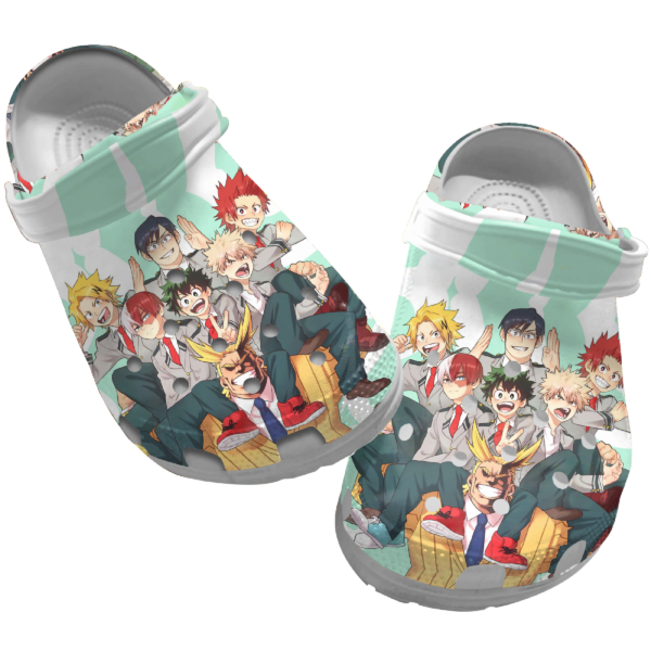Merchidea My Hero Academia Anime Crocs Crocband Clogs Shoes Comfortable For Men Women and Kids