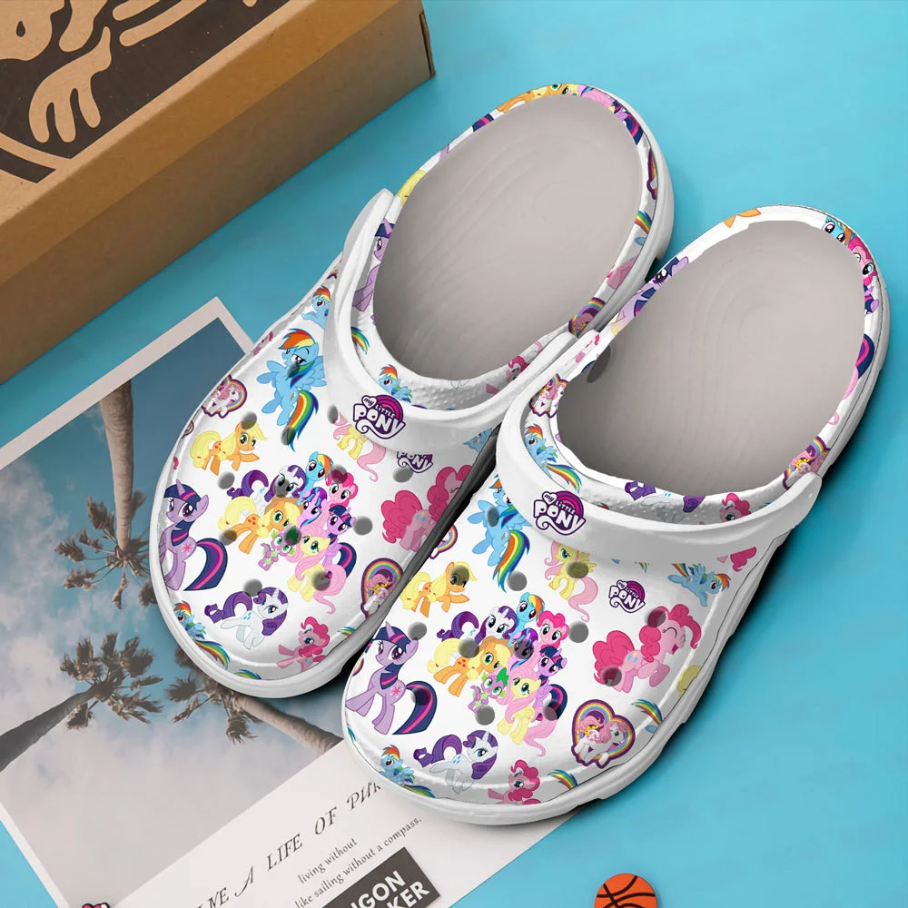 Merchidea My Little Pony Cartoon Crocs Crocband Clogs Shoes Comfortable For Men Women and Kids