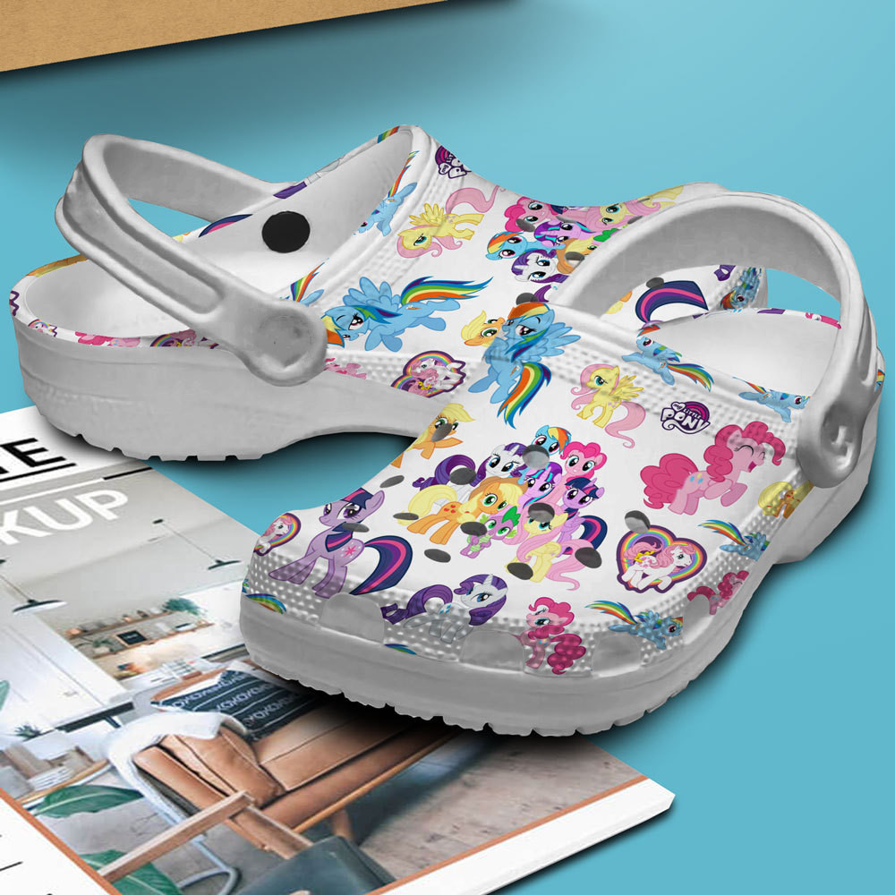 Merchidea My Little Pony Cartoon Crocs Crocband Clogs Shoes Comfortable For Men Women and Kids