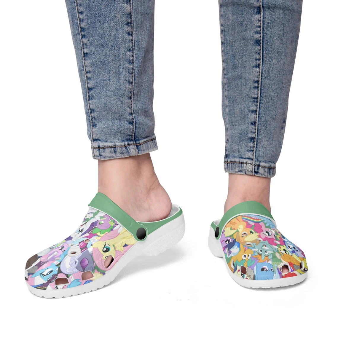 Merchidea My Little Pony Dash Cartoon Crocs Crocband Shoes Clogs Custom Name For Men Women and Kids