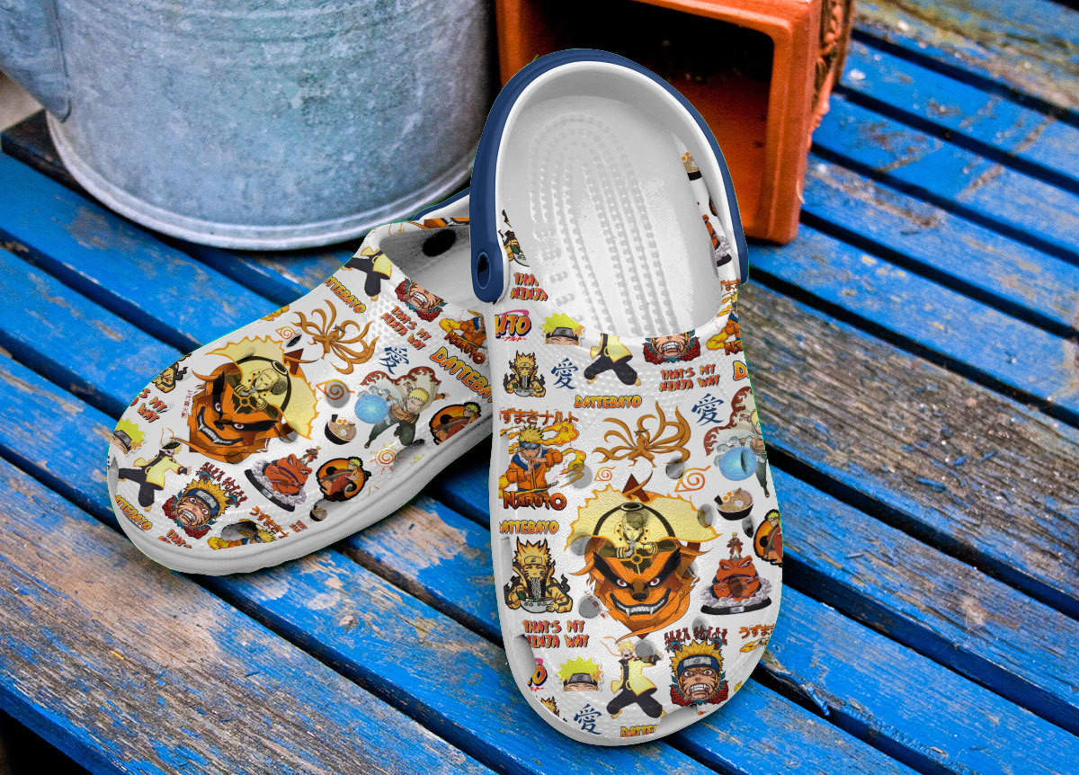 Merchidea Naruto Anime Cartoon Premium Crocs Crocband Clogs Shoes Comfortable For Men Women and Kids