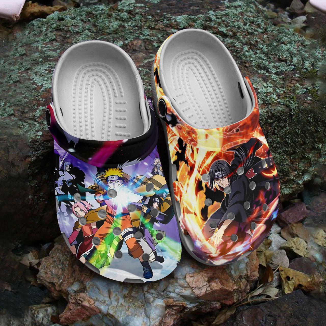 Merchidea Naruto Anime Crocs Crocband Clogs Shoes Comfortable For Men Women and Kids