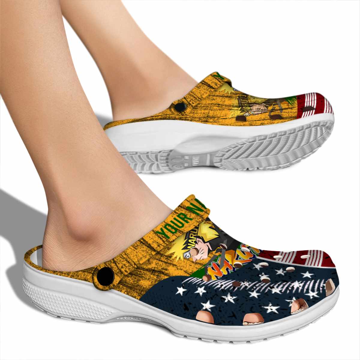 Merchidea Naruto Anime Crocs Crocband Clogs Shoes Comfortable For Men Women and Kids