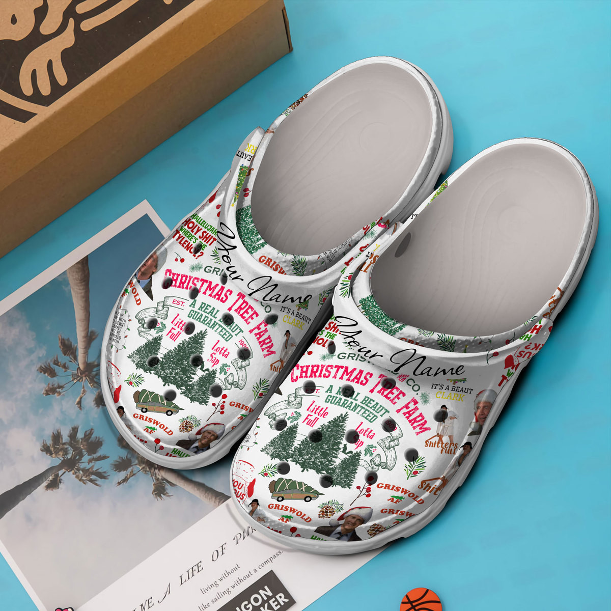 Merchidea National Lampoon's Christmas Vacation Movie Crocs Crocband Clogs Shoes Comfortable For Men Women and Kids