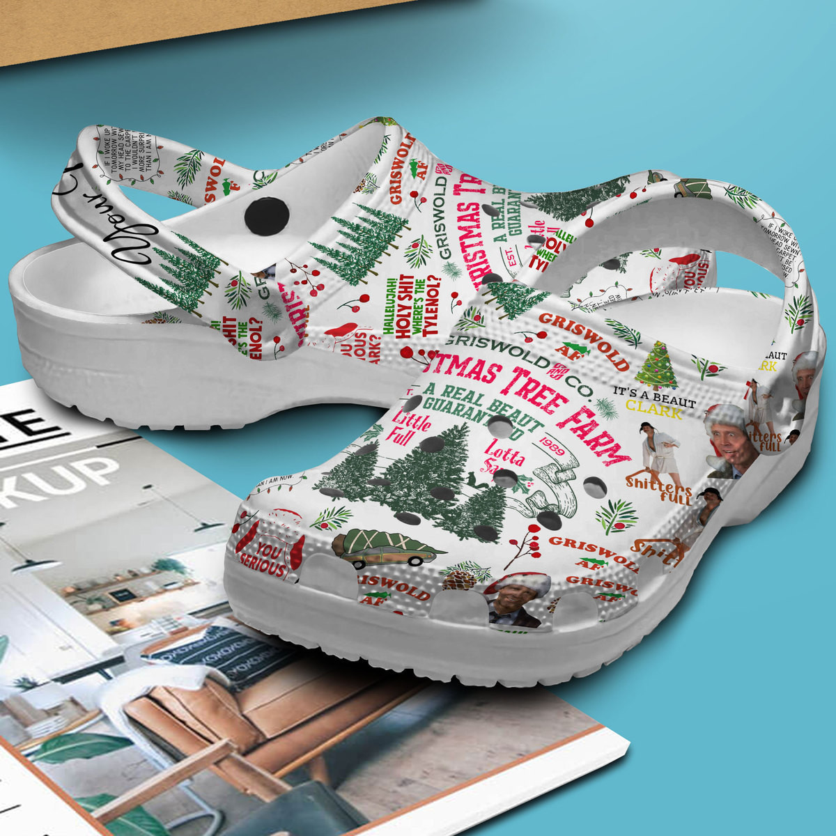 Merchidea National Lampoon's Christmas Vacation Movie Crocs Crocband Clogs Shoes Comfortable For Men Women and Kids