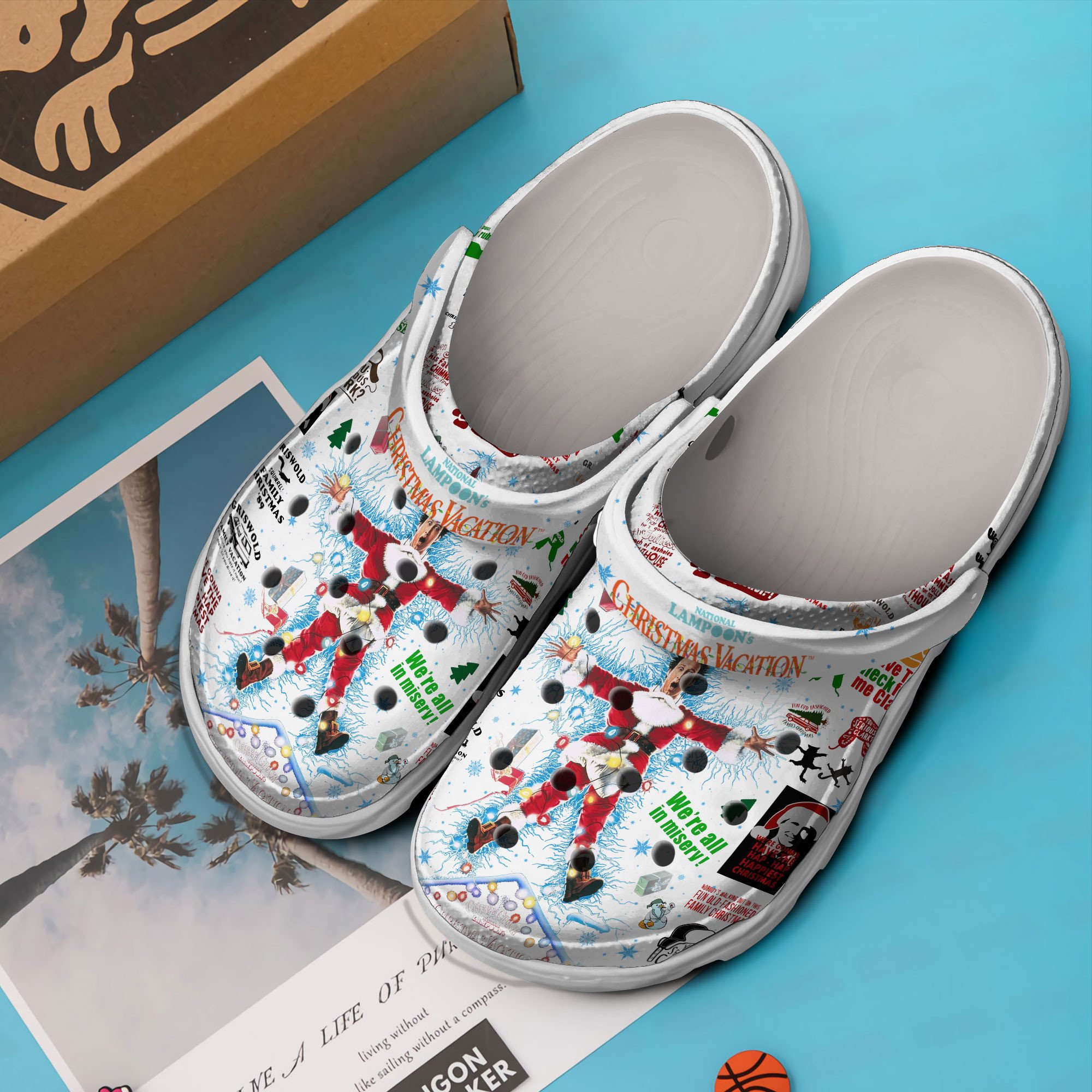 Merchidea National Lampoon's Christmas Vacation Movie Crocs Crocband Clogs Shoes Comfortable For Men Women and Kids