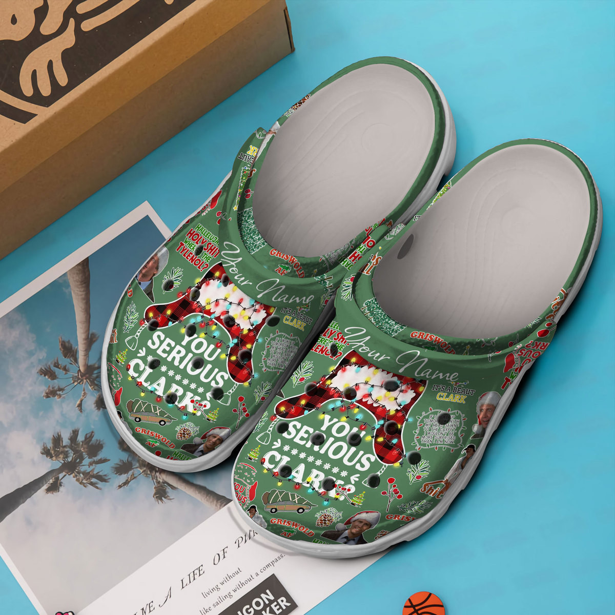 Merchidea National Lampoon's Christmas Vacation Movie Crocs Crocband Clogs Shoes Comfortable For Men Women and Kids