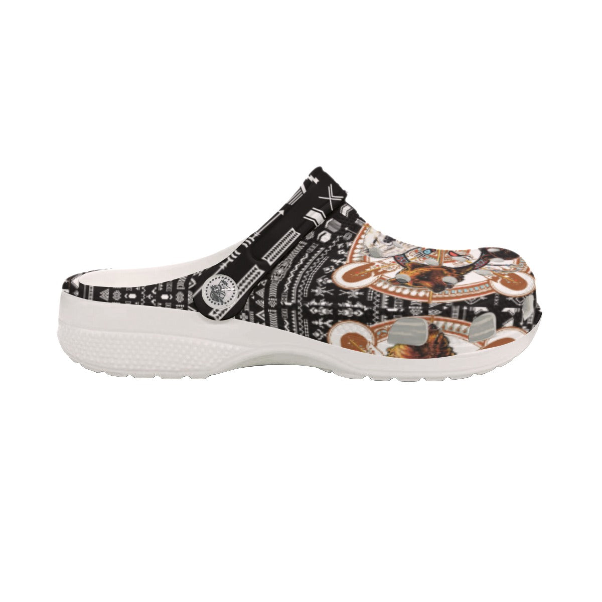 Merchidea Native American Bear Warrior Crocs Clog Shoes For Kid and Adult