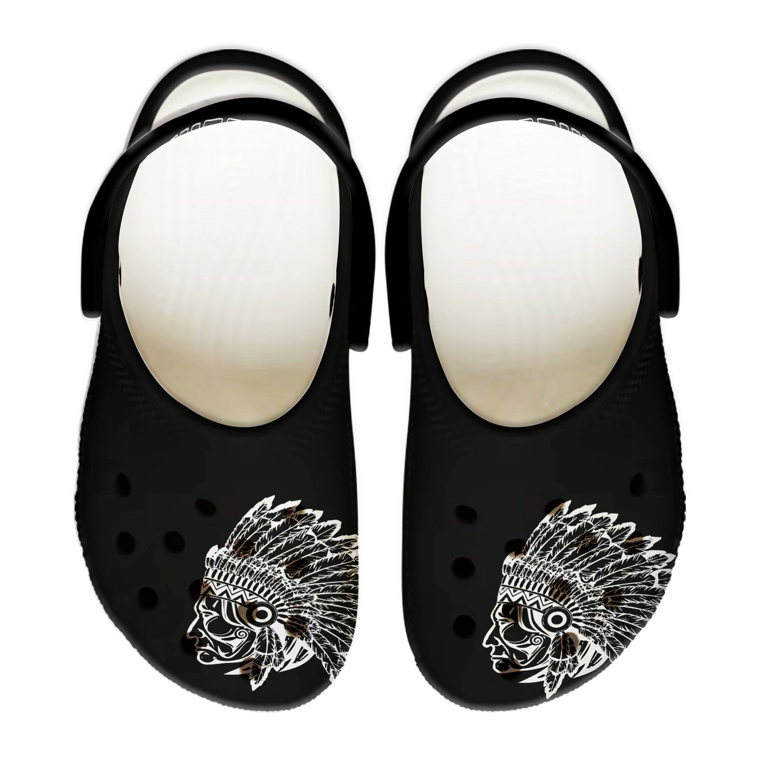 Merchidea Native American Chief Crocs For Kid and Adult