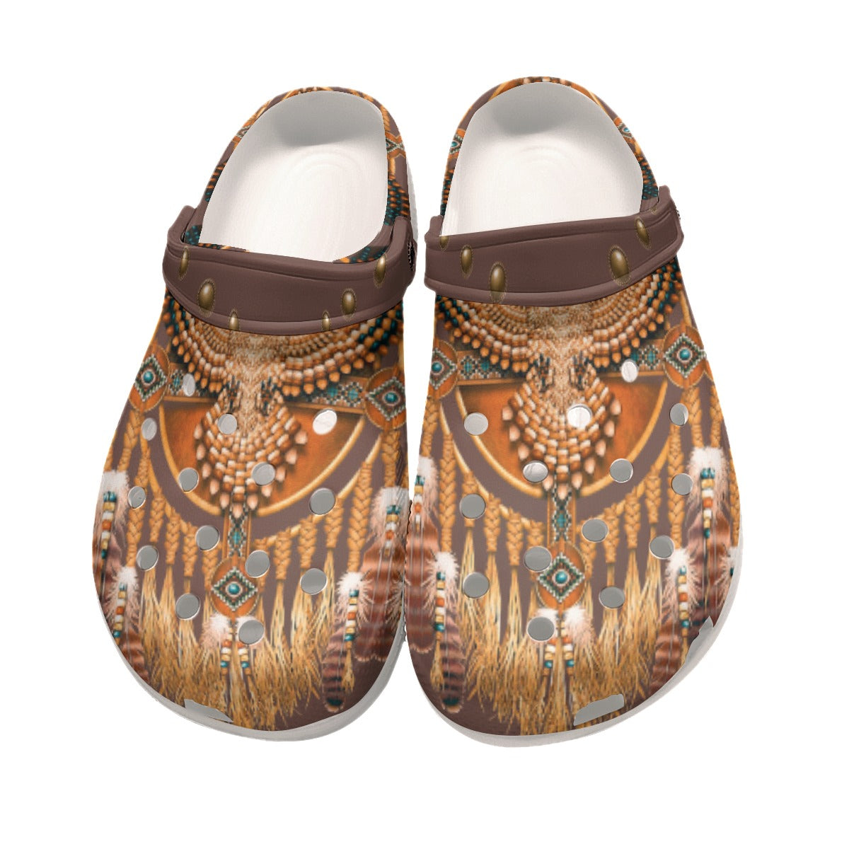 Merchidea Native American Crocs Clog Shoes For Kid and Adult