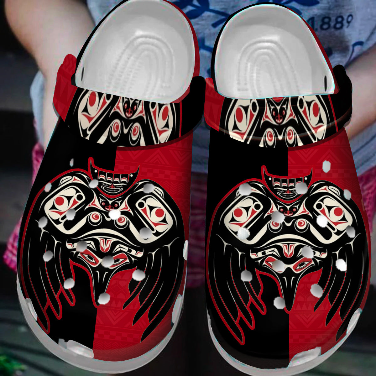 Merchidea Native American Crocs Clog Shoes For Kid and Adult