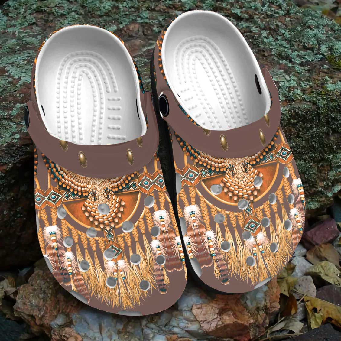 Merchidea Native American Crocs Clog Shoes For Kid and Adult