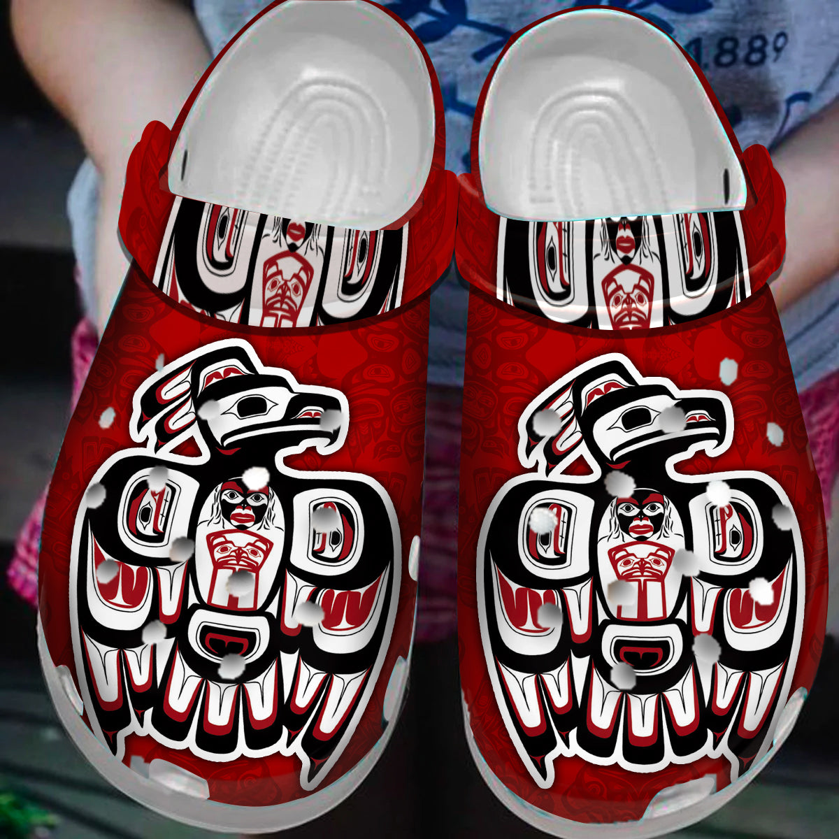 Merchidea Native American Crocs Clog Shoes For Kid and Adult