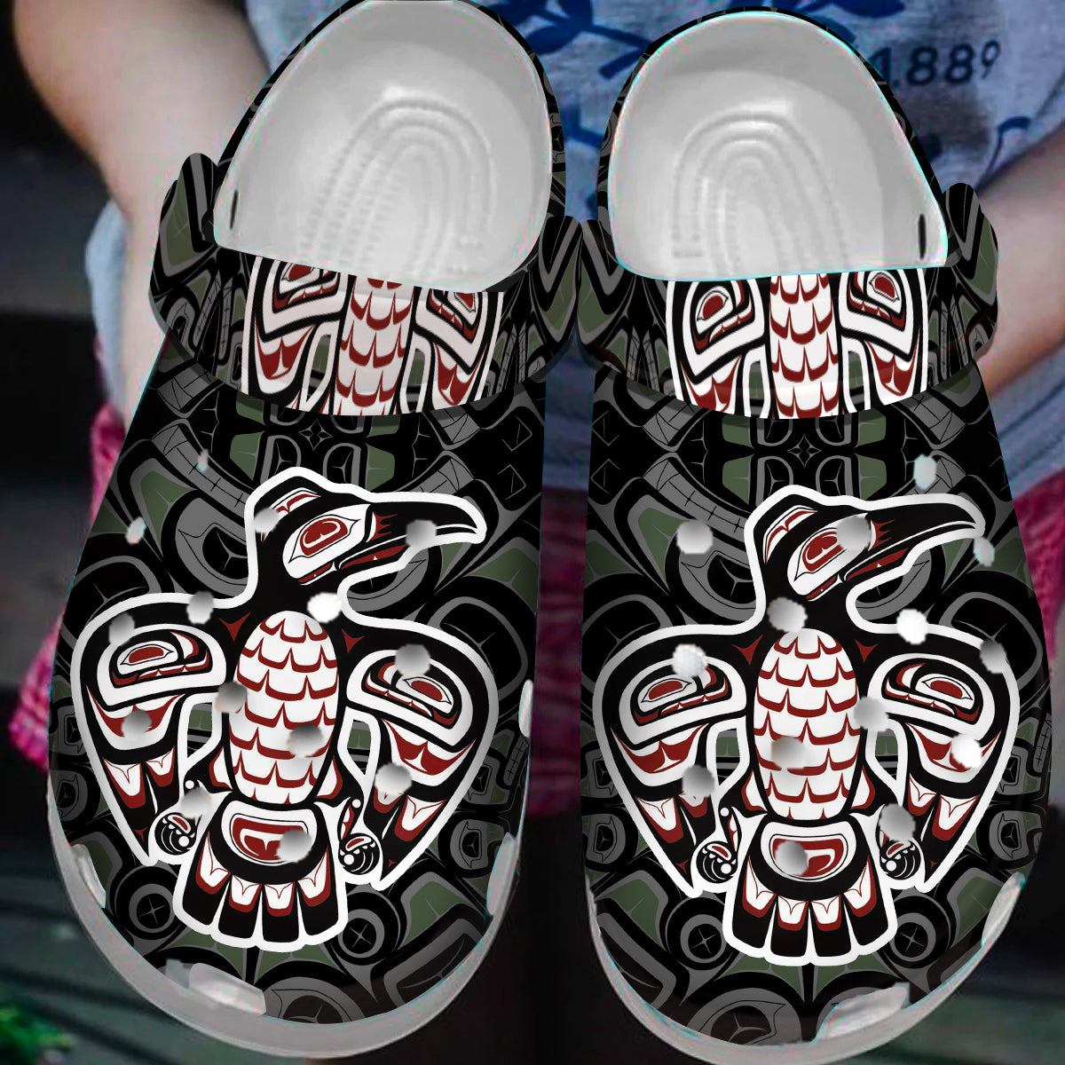 Merchidea Native American Crocs Clog Shoes For Kid and Adult