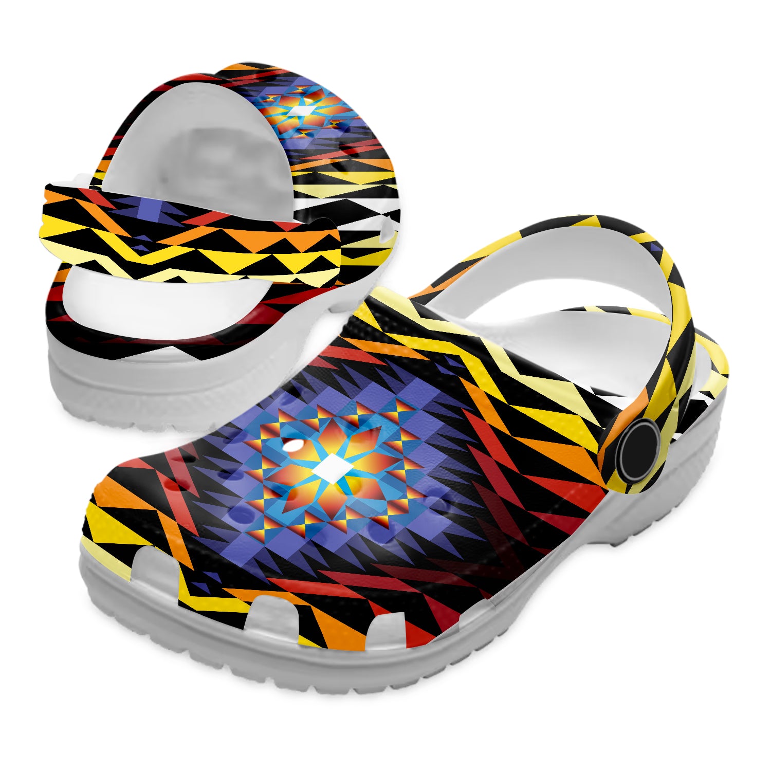 Merchidea Native American Crocs Crocband Clogs Shoes Comfortable For Men Women and Kids