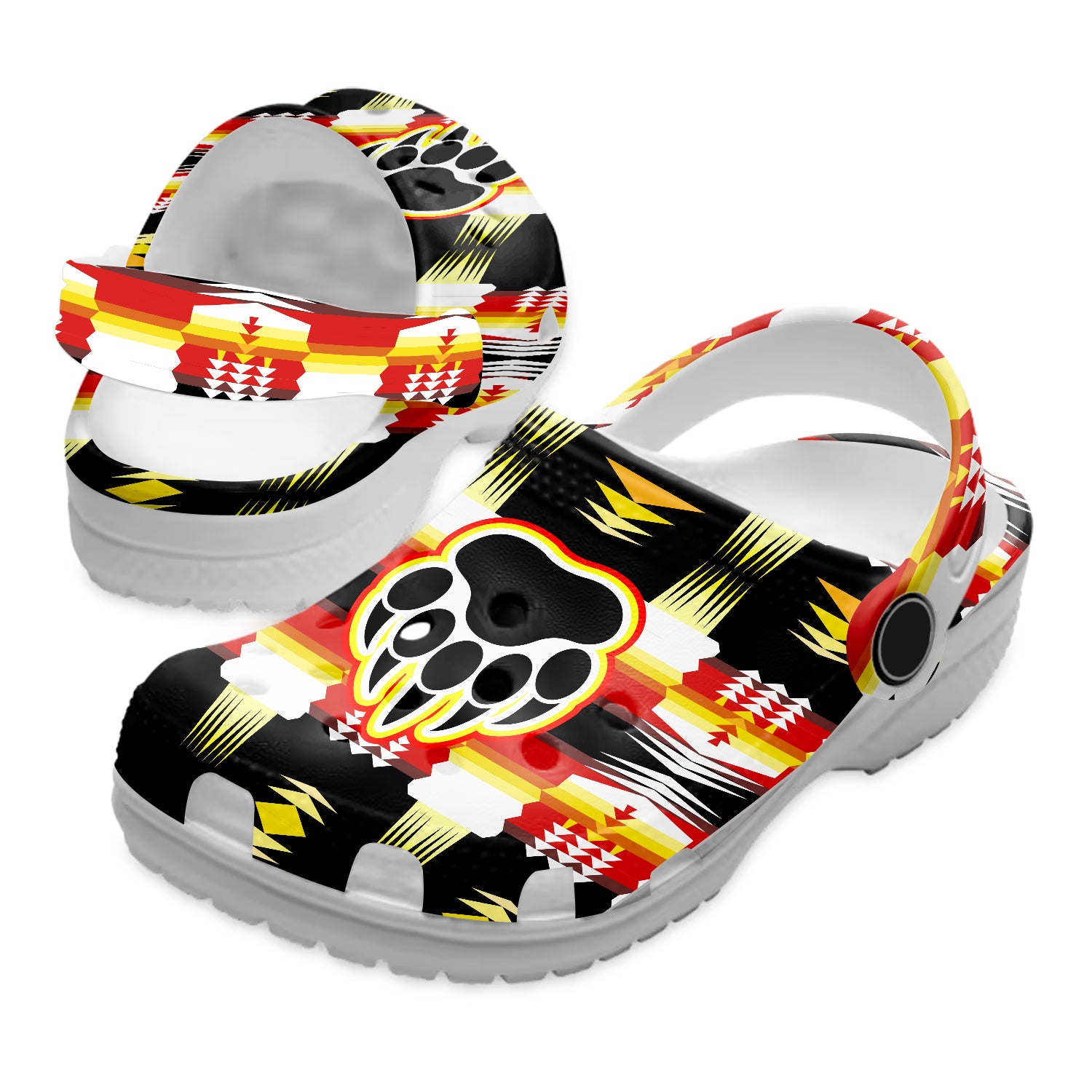 Merchidea Native American Crocs Crocband Clogs Shoes Comfortable For Men Women and Kids
