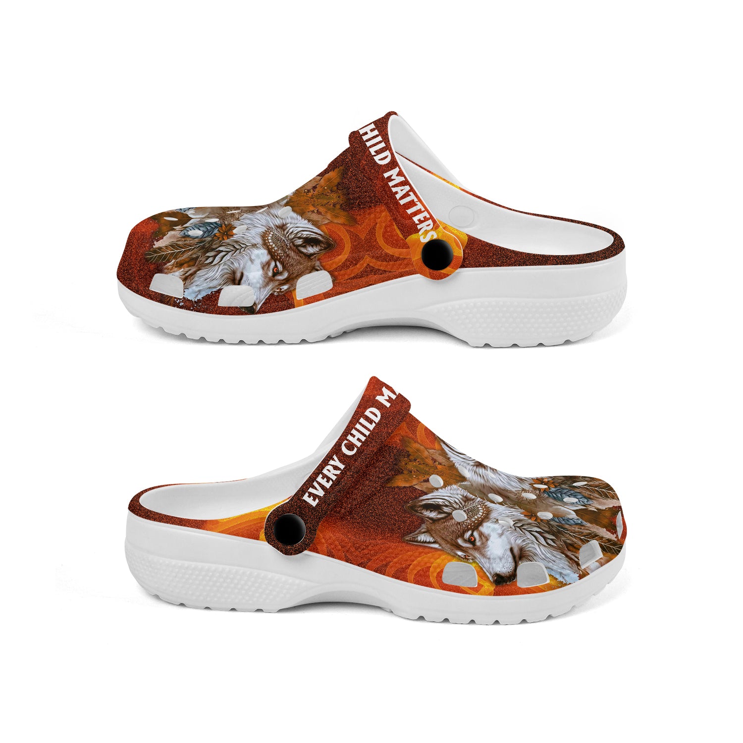 Merchidea Native American Crocs Crocband Clogs Shoes Comfortable For Men Women and Kids
