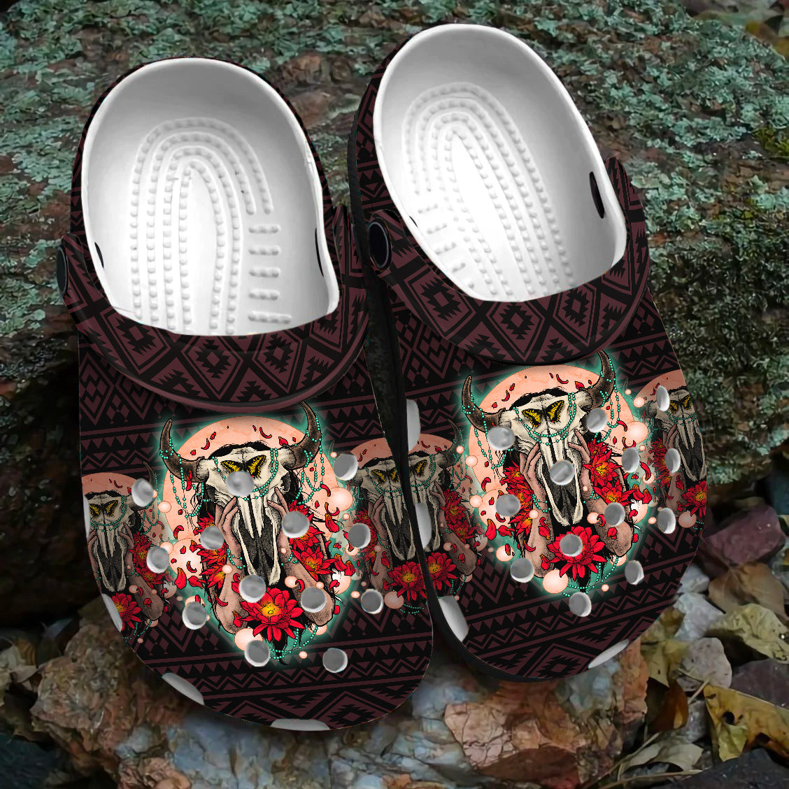 Merchidea Native American Crocs Crocband Clogs Shoes Comfortable For Men Women and Kids