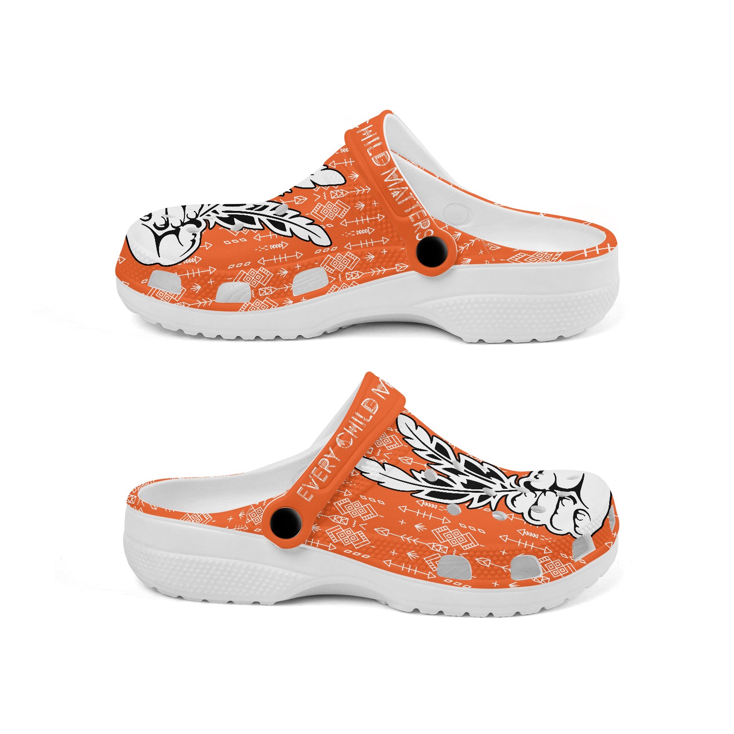 Merchidea Native American Crocs Crocband Clogs Shoes Comfortable For Men Women and Kids