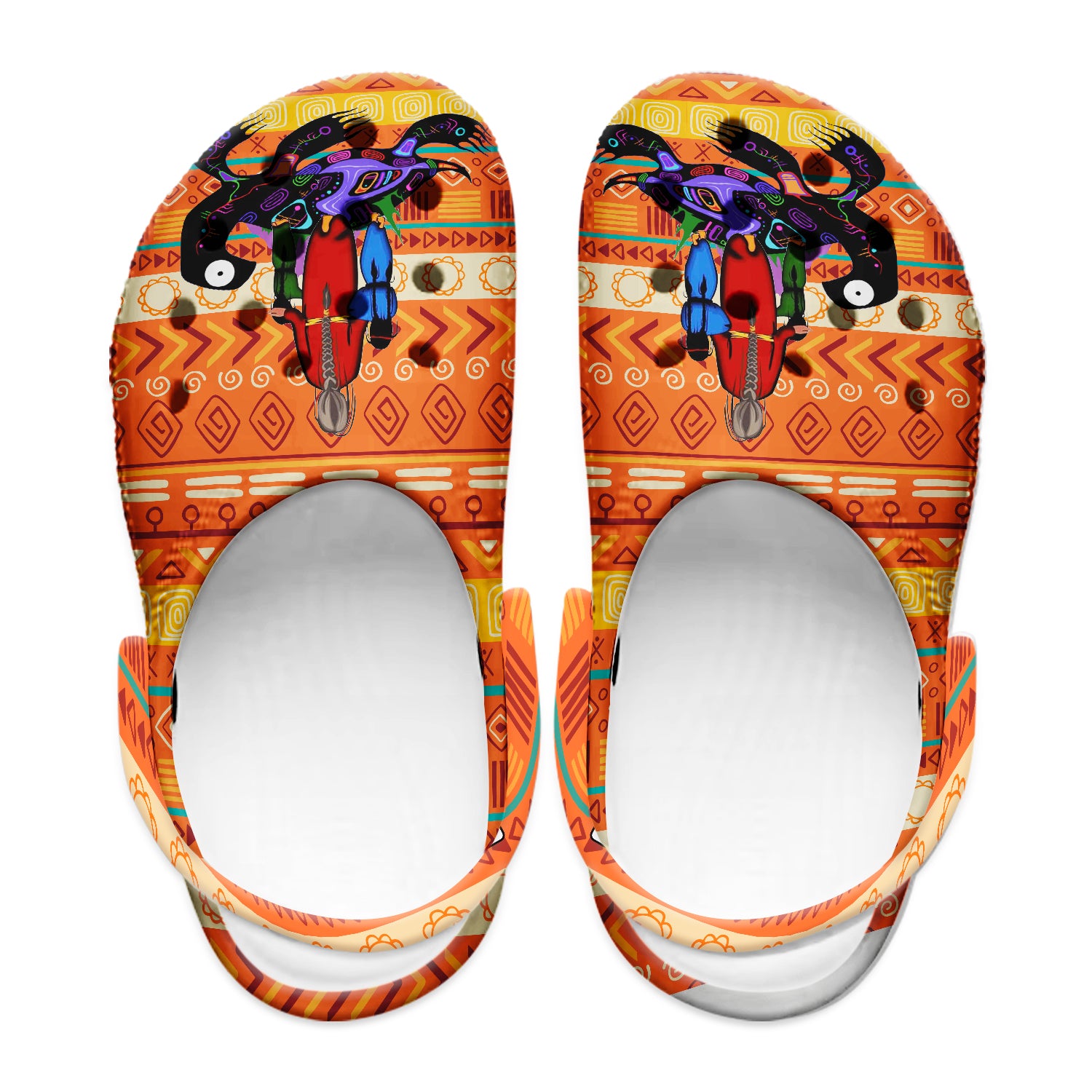Merchidea Native American Crocs Crocband Clogs Shoes Comfortable For Men Women and Kids