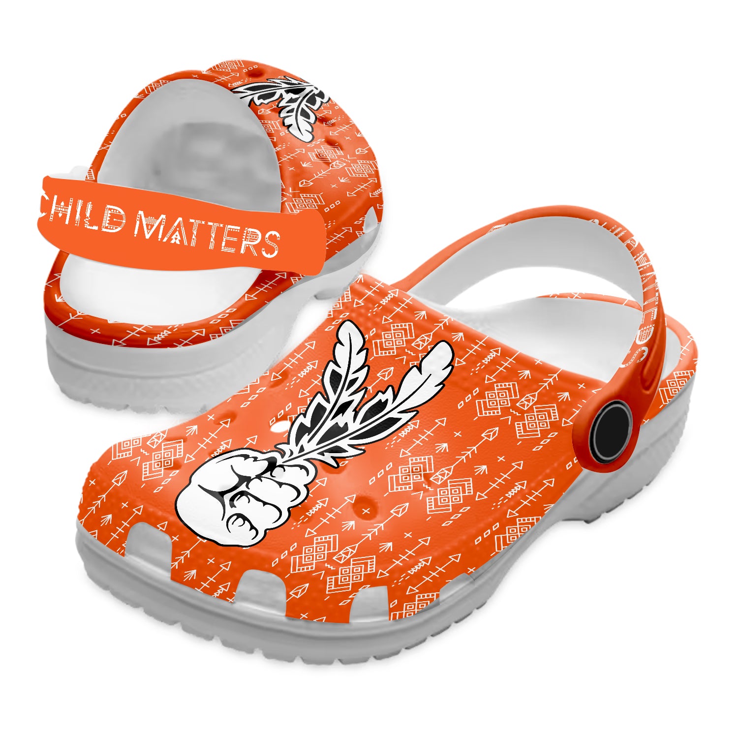 Merchidea Native American Crocs Crocband Clogs Shoes Comfortable For Men Women and Kids