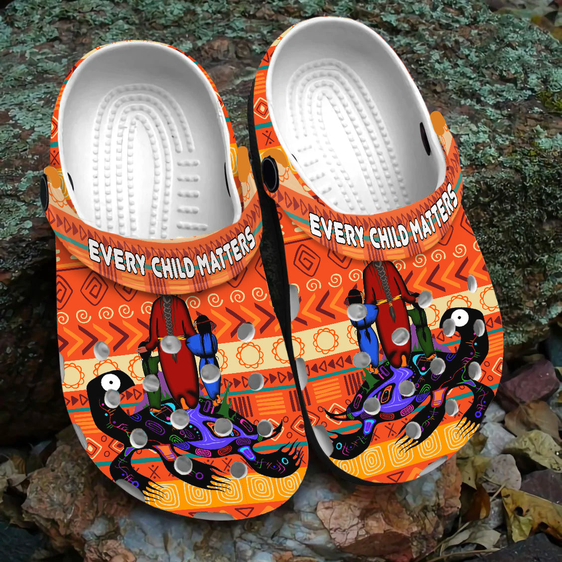 Merchidea Native American Crocs Crocband Clogs Shoes Comfortable For Men Women and Kids