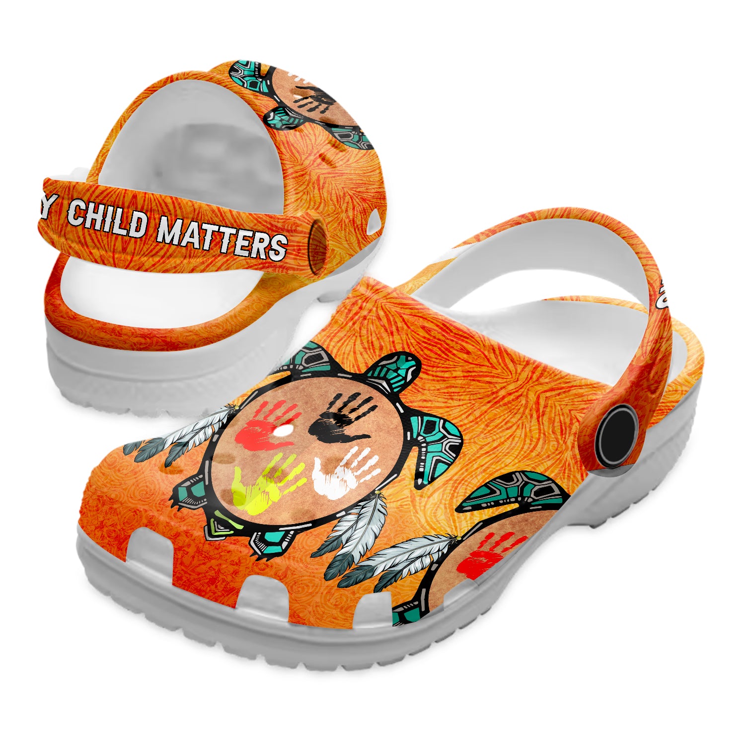 Merchidea Native American Crocs Crocband Clogs Shoes Comfortable For Men Women and Kids