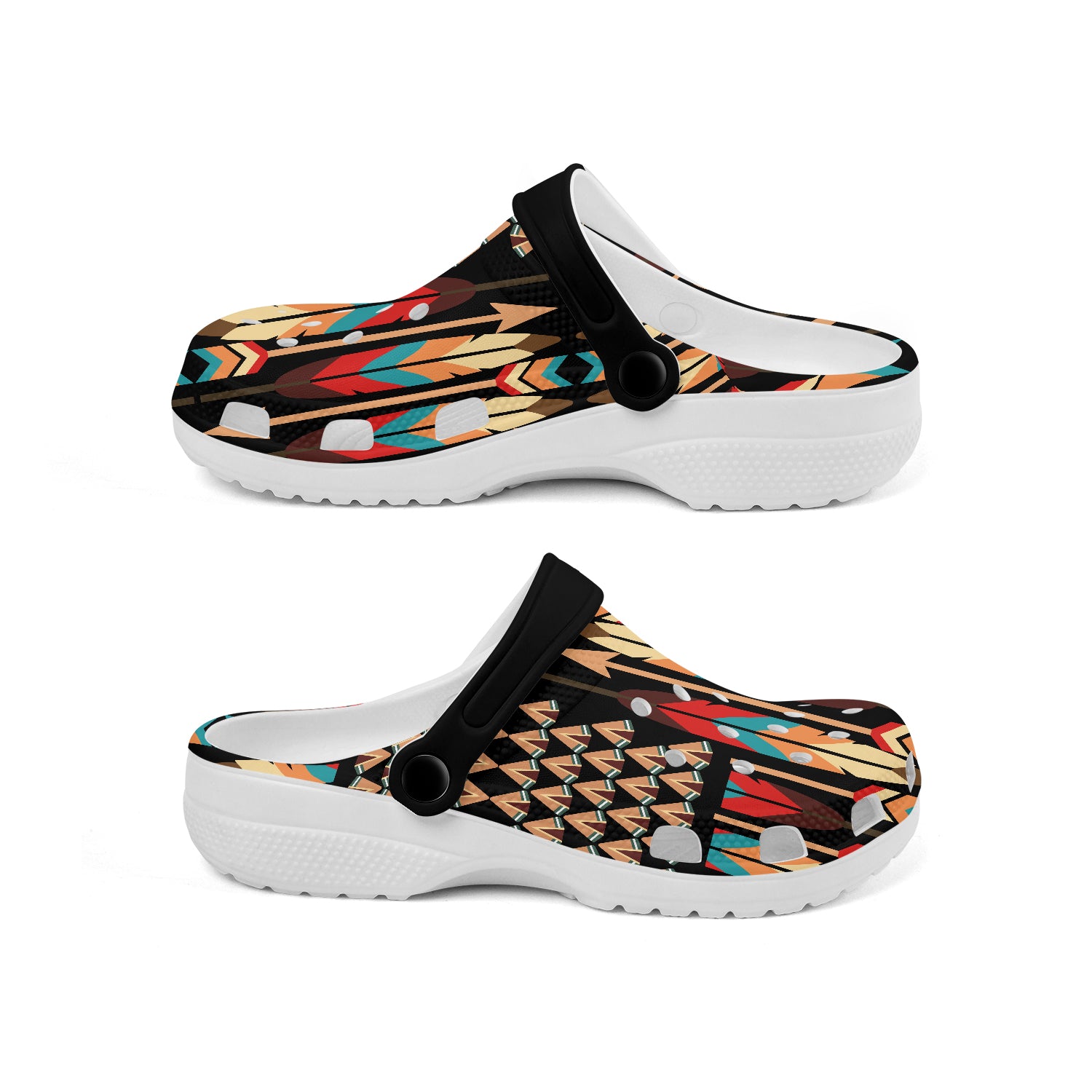 Merchidea Native American Crocs Crocband Clogs Shoes Comfortable For Men Women and Kids