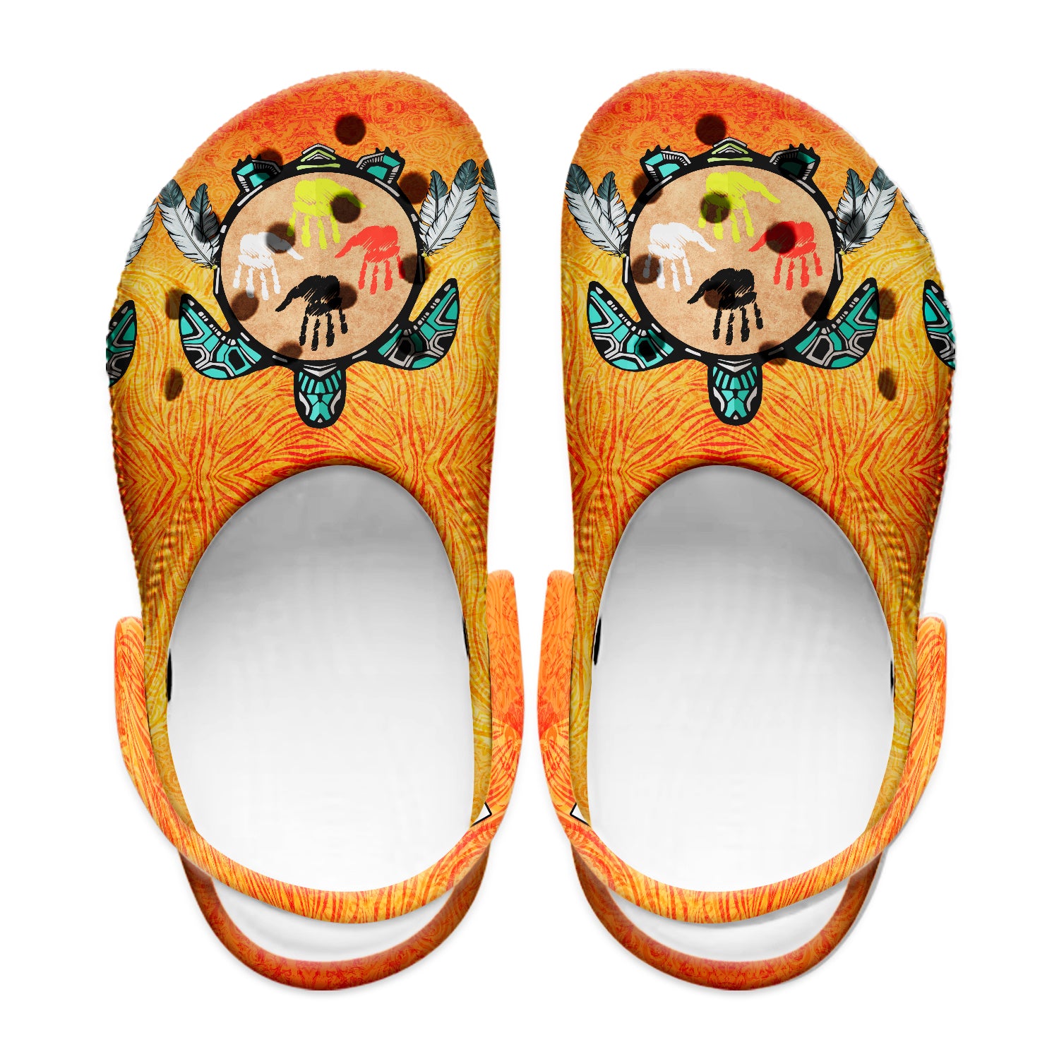 Merchidea Native American Crocs Crocband Clogs Shoes Comfortable For Men Women and Kids