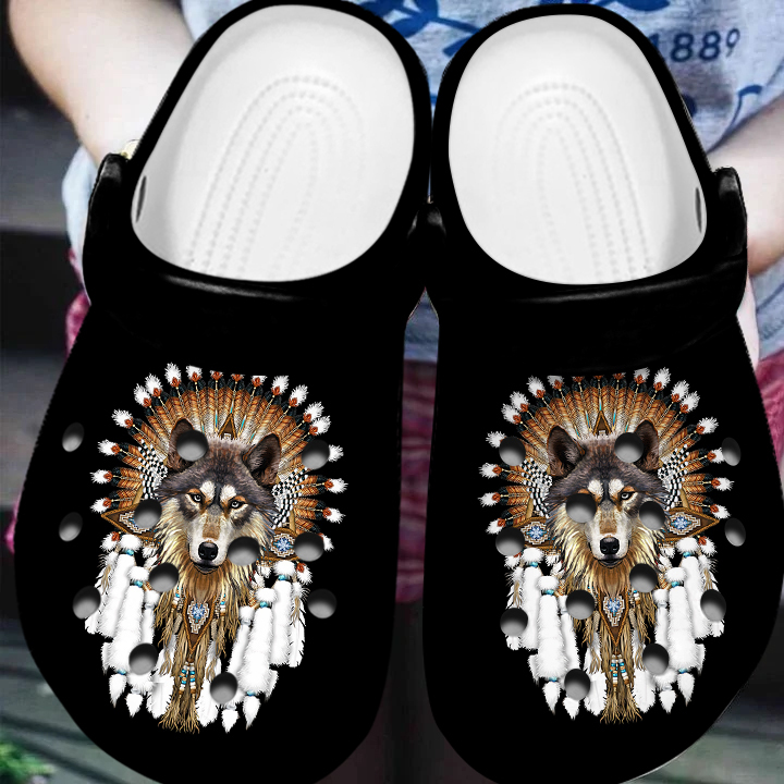 Merchidea Native American Crocs Crocband Clogs Shoes Comfortable For Men Women and Kids