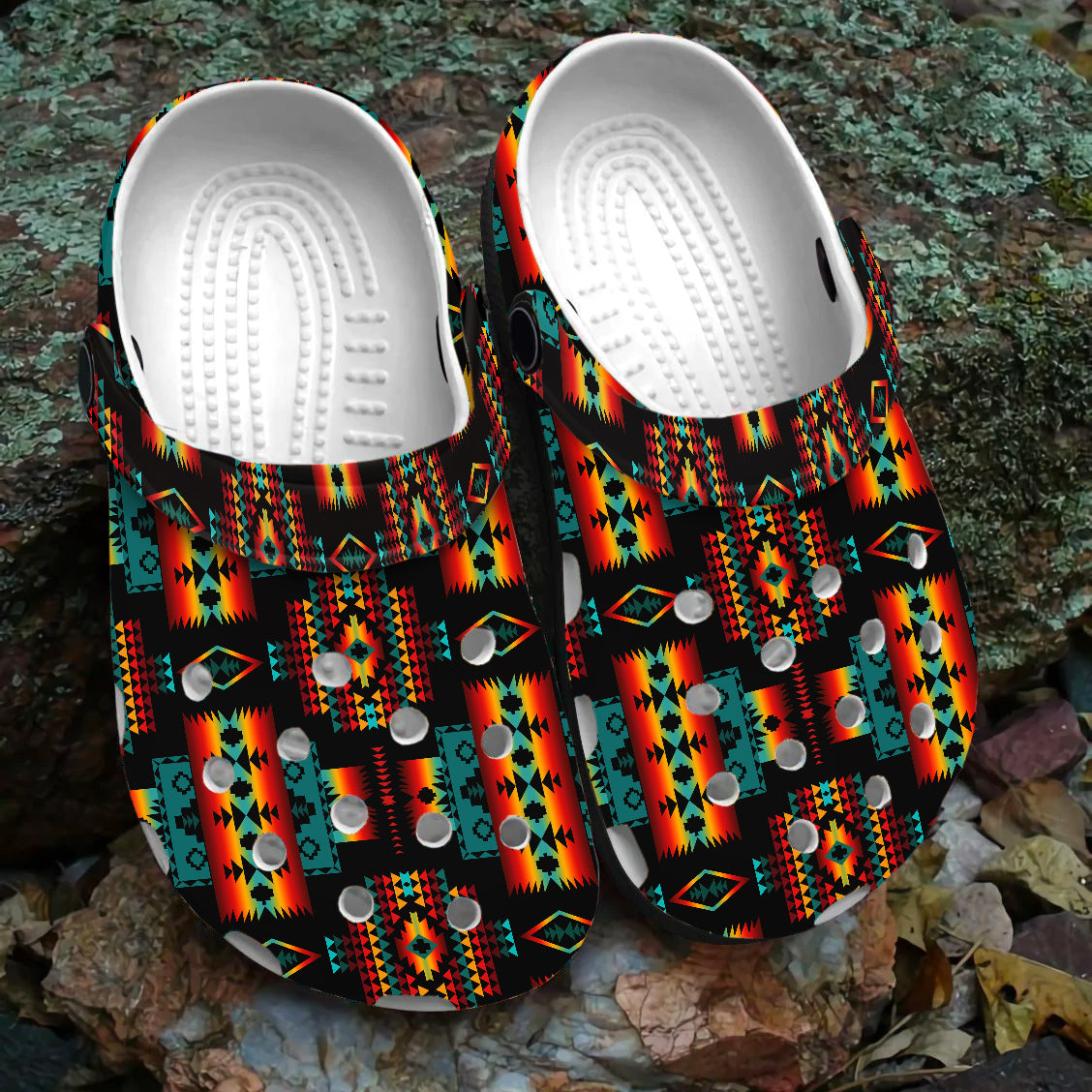 Merchidea Native American Crocs Crocband Clogs Shoes Comfortable For Men Women and Kids
