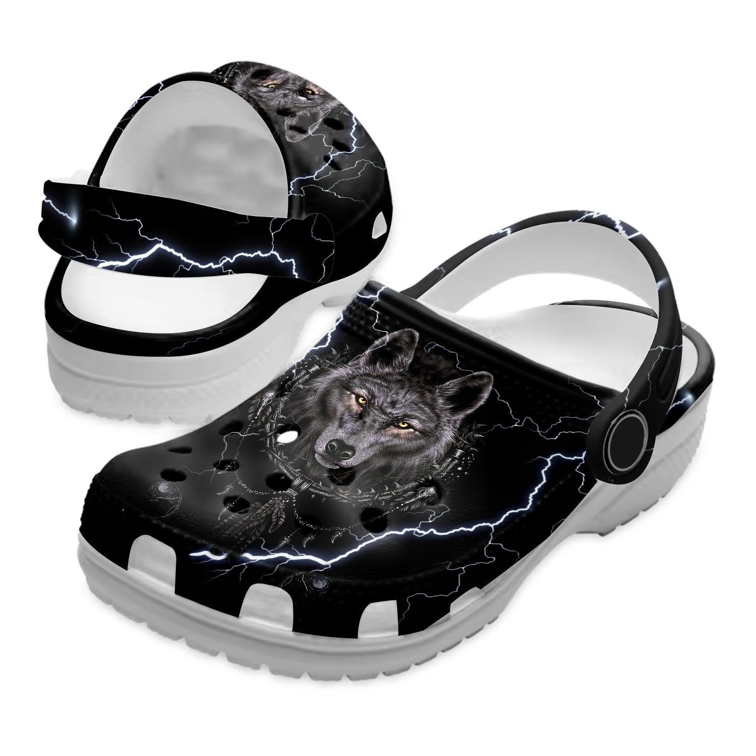 Merchidea Native American Crocs Crocband Clogs Shoes Comfortable For Men Women and Kids