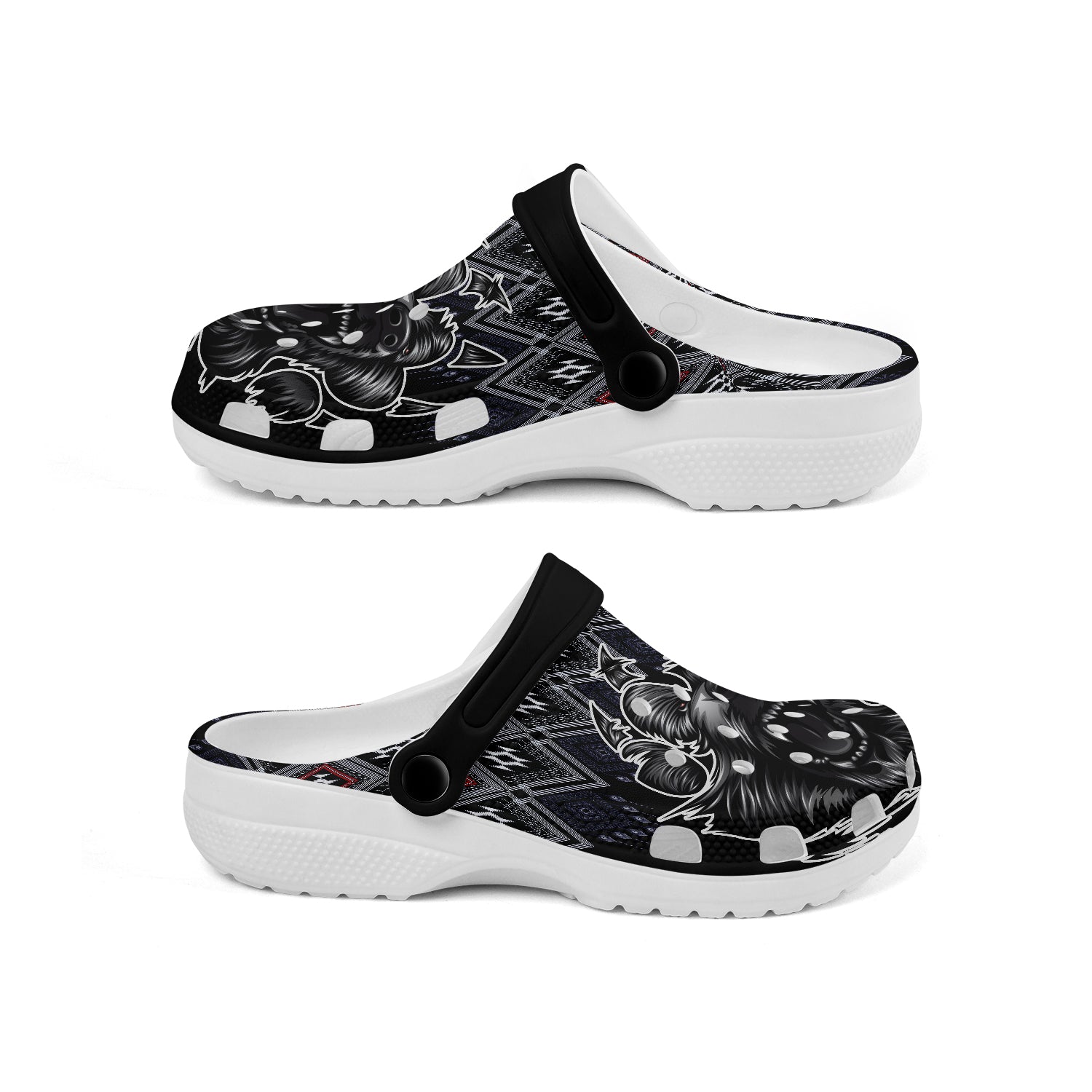 Merchidea Native American Crocs Crocband Clogs Shoes Comfortable For Men Women and Kids