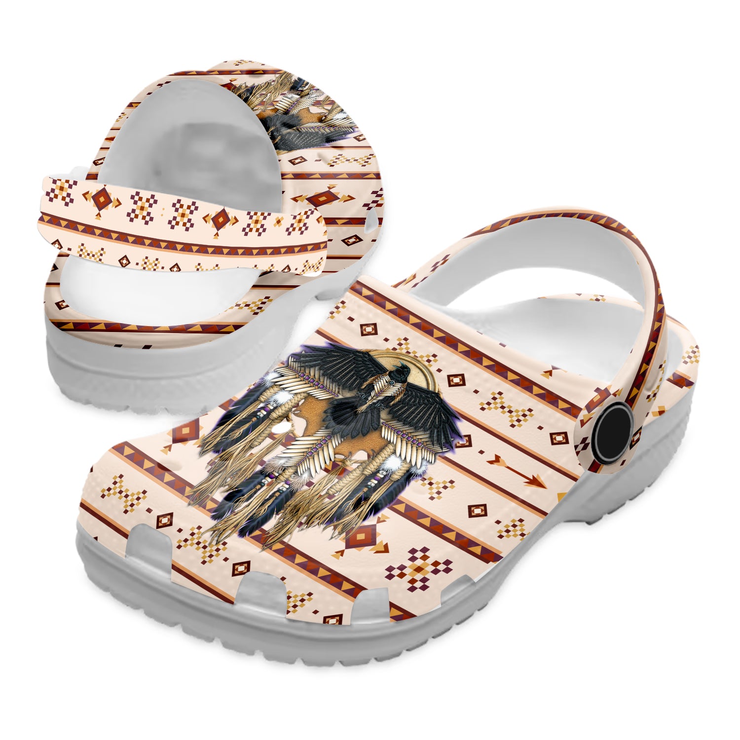 Merchidea Native American Eagle Crocs For Kid and Adult