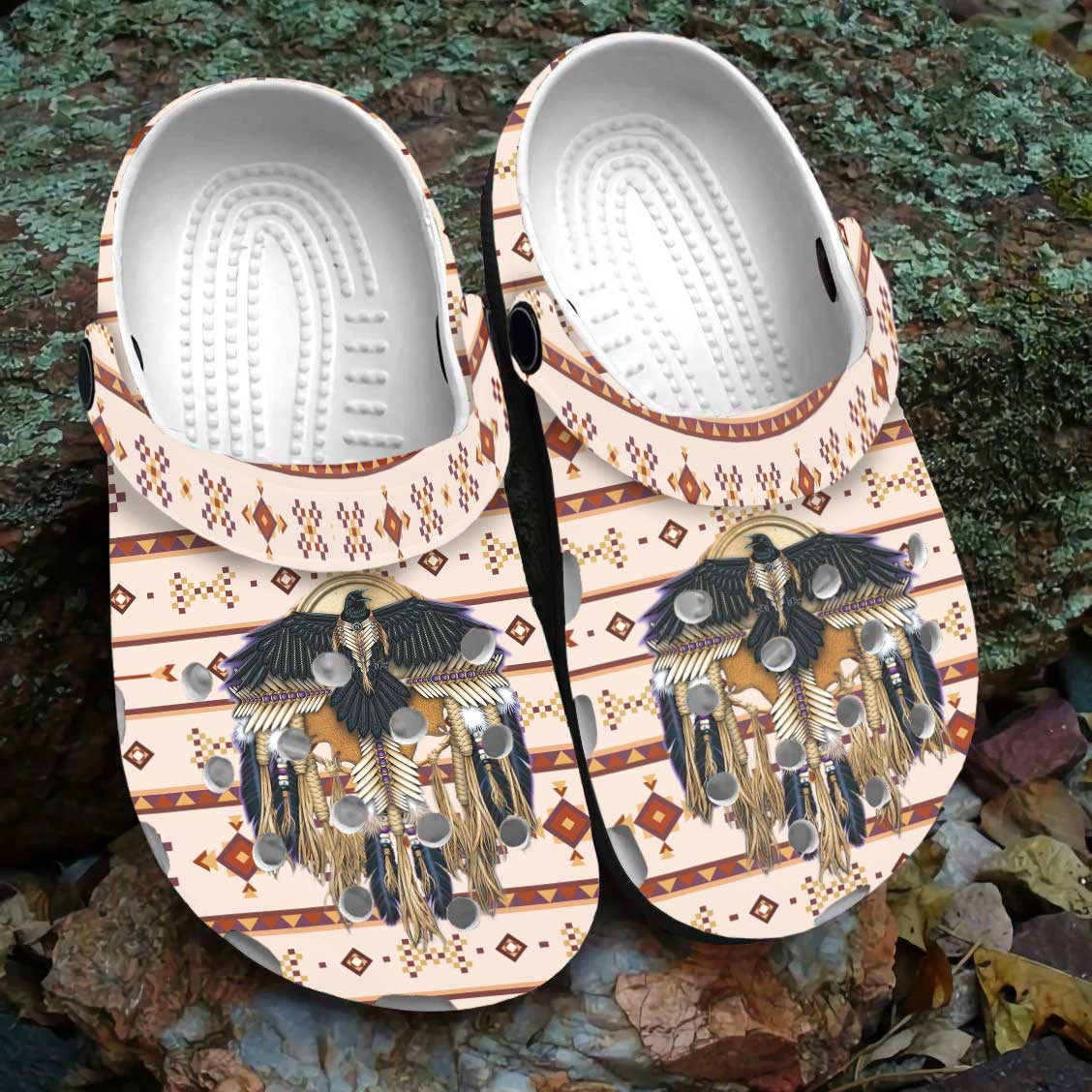 Merchidea Native American Eagle Crocs For Kid and Adult