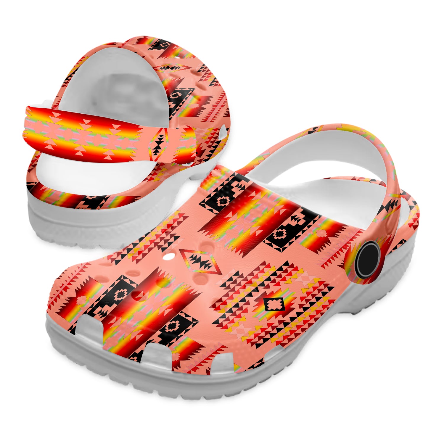 Merchidea Native American Pattern Crocs Clog Shoes For Kid and Adult