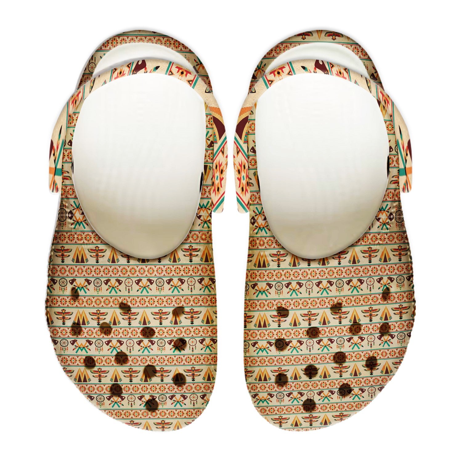 Merchidea Native American Pattern Crocs Clog Shoes For Kid and Adult