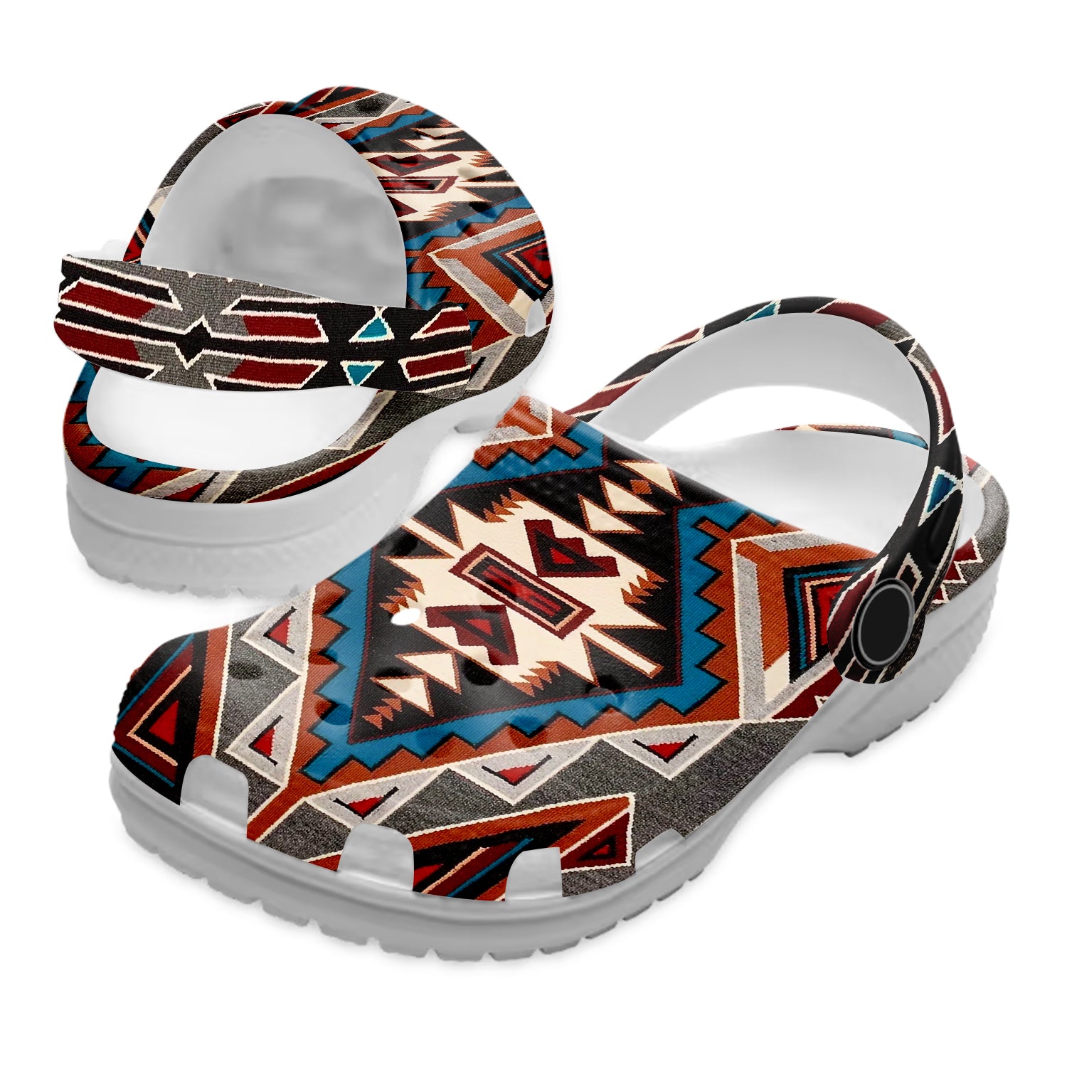Merchidea Native American Pattern Crocs Clog Shoes For Kid and Adult