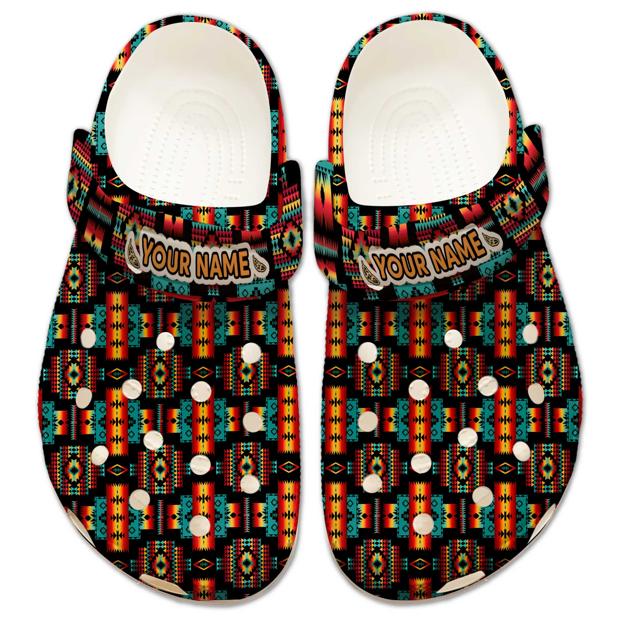 Merchidea Native Sunset Crocs Crocband Clogs Shoes Comfortable For Men Women and Kids