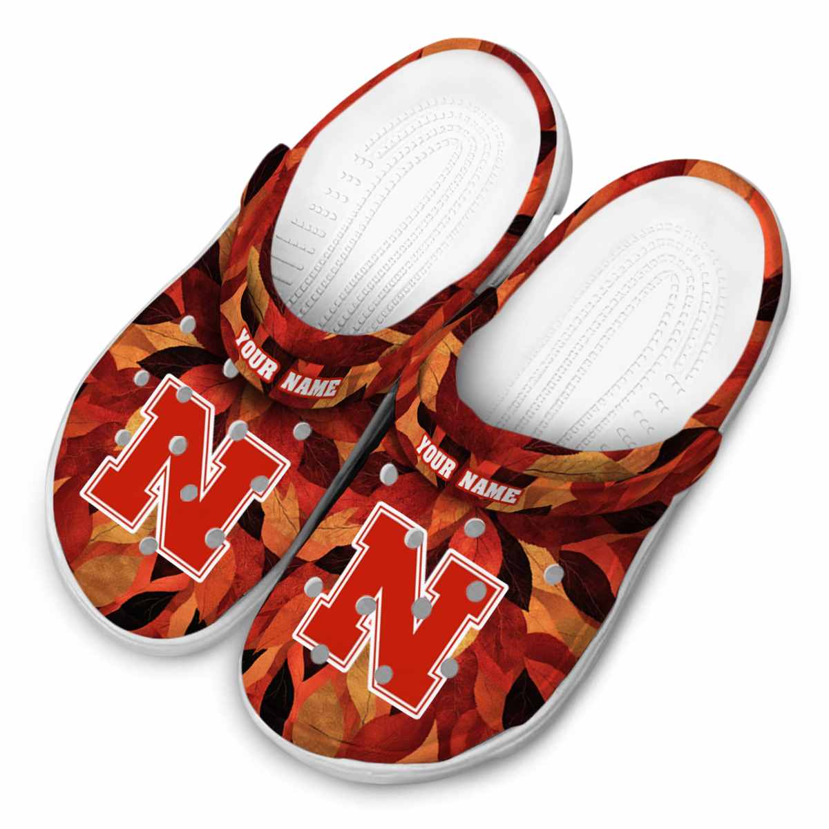 Merchidea Nebraska Cornhuskers NCAA Sport Crocs Crocband Clogs Shoes Comfortable For Men Women and Kids