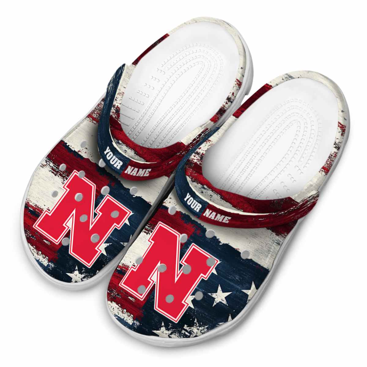 Merchidea Nebraska Cornhuskers NCAA Sport Crocs Crocband Clogs Shoes Comfortable For Men Women and Kids