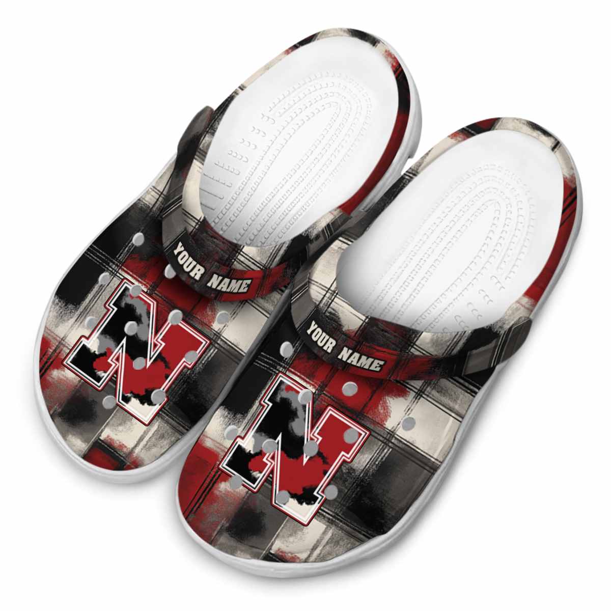 Merchidea Nebraska Cornhuskers NCAA Sport Crocs Crocband Clogs Shoes Comfortable For Men Women and Kids