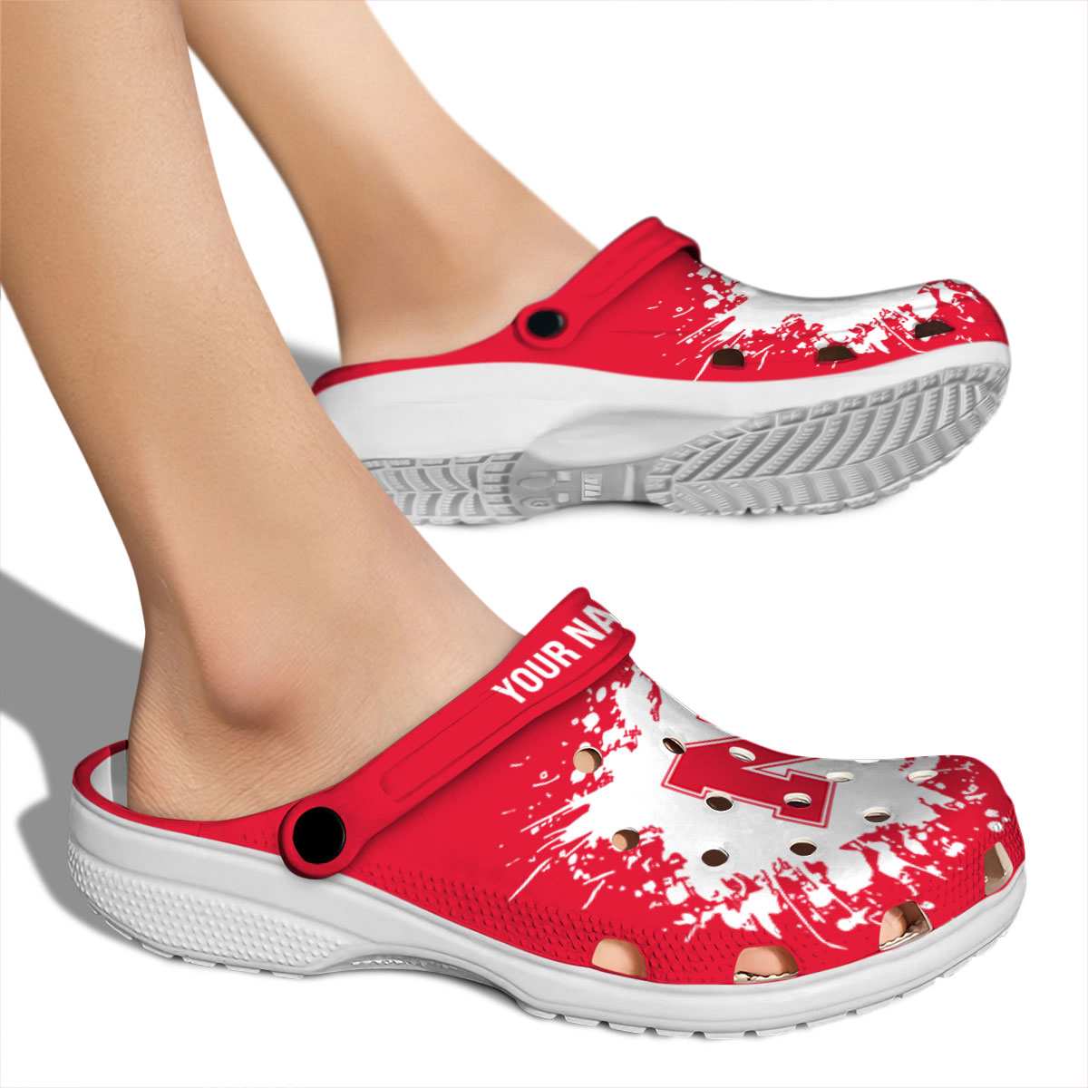 Merchidea Nebraska Cornhuskers NCAA Sport Crocs Crocband Clogs Shoes Comfortable For Men Women and Kids
