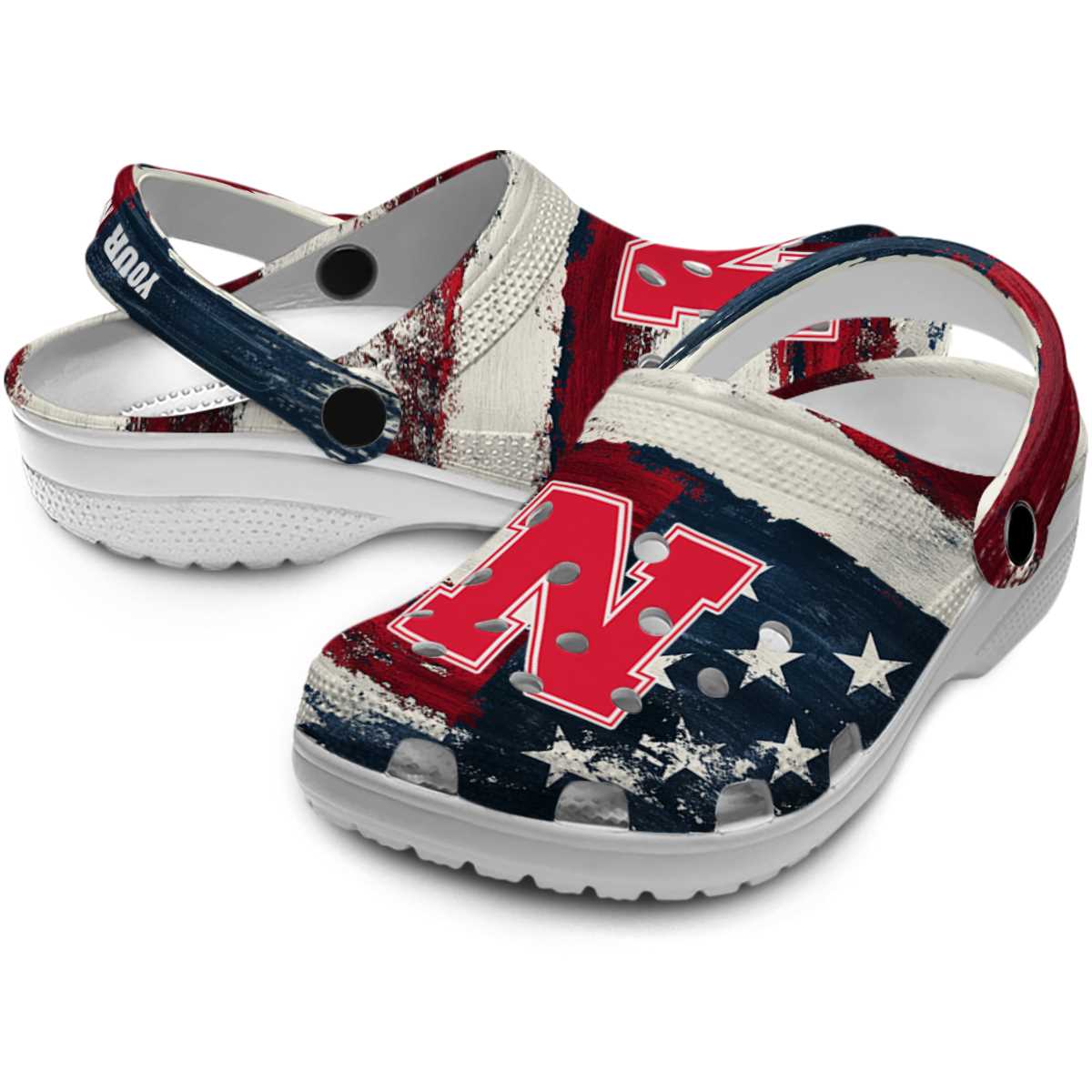 Merchidea Nebraska Cornhuskers NCAA Sport Crocs Crocband Clogs Shoes Comfortable For Men Women and Kids