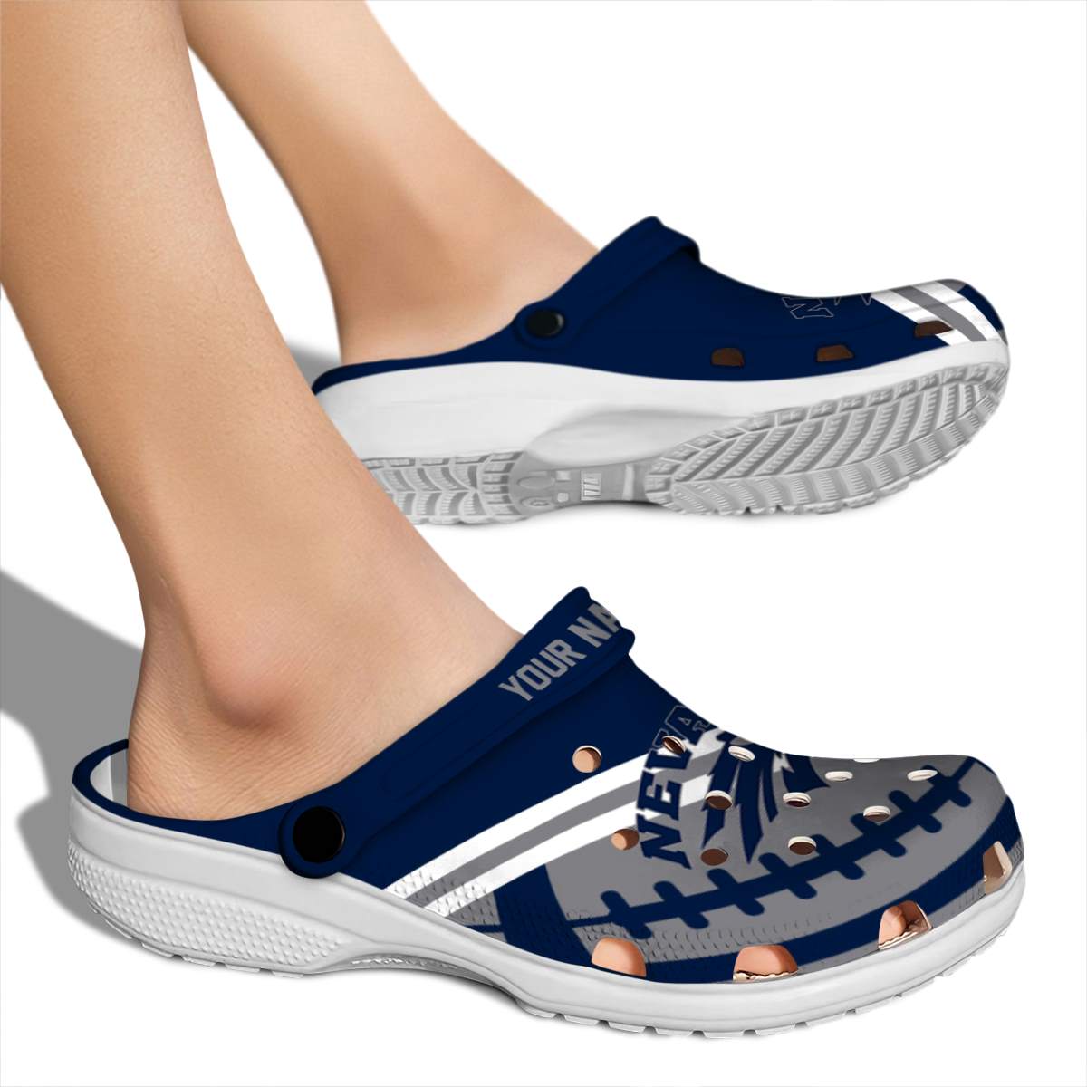 Merchidea Nevada Wolf Pack NCAA Sport Crocs Crocband Clogs Shoes Comfortable For Men Women and Kids