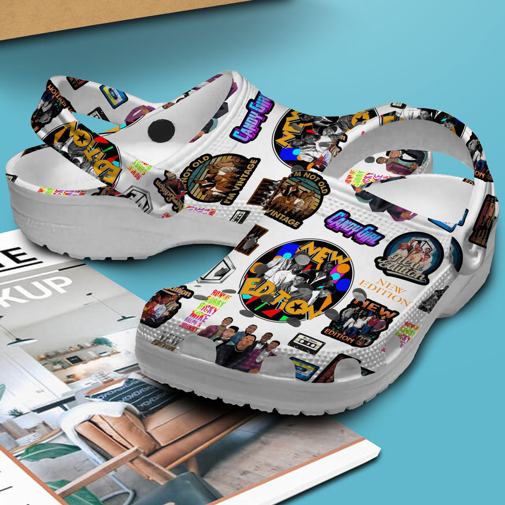 Merchidea New Edition Group Music Crocs Crocband Clogs Shoes Comfortable For Men Women and Kids