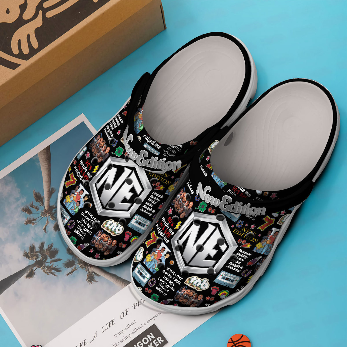 Merchidea New Edition Music Crocs Crocband Clogs Shoes Comfortable For Men Women and Kids