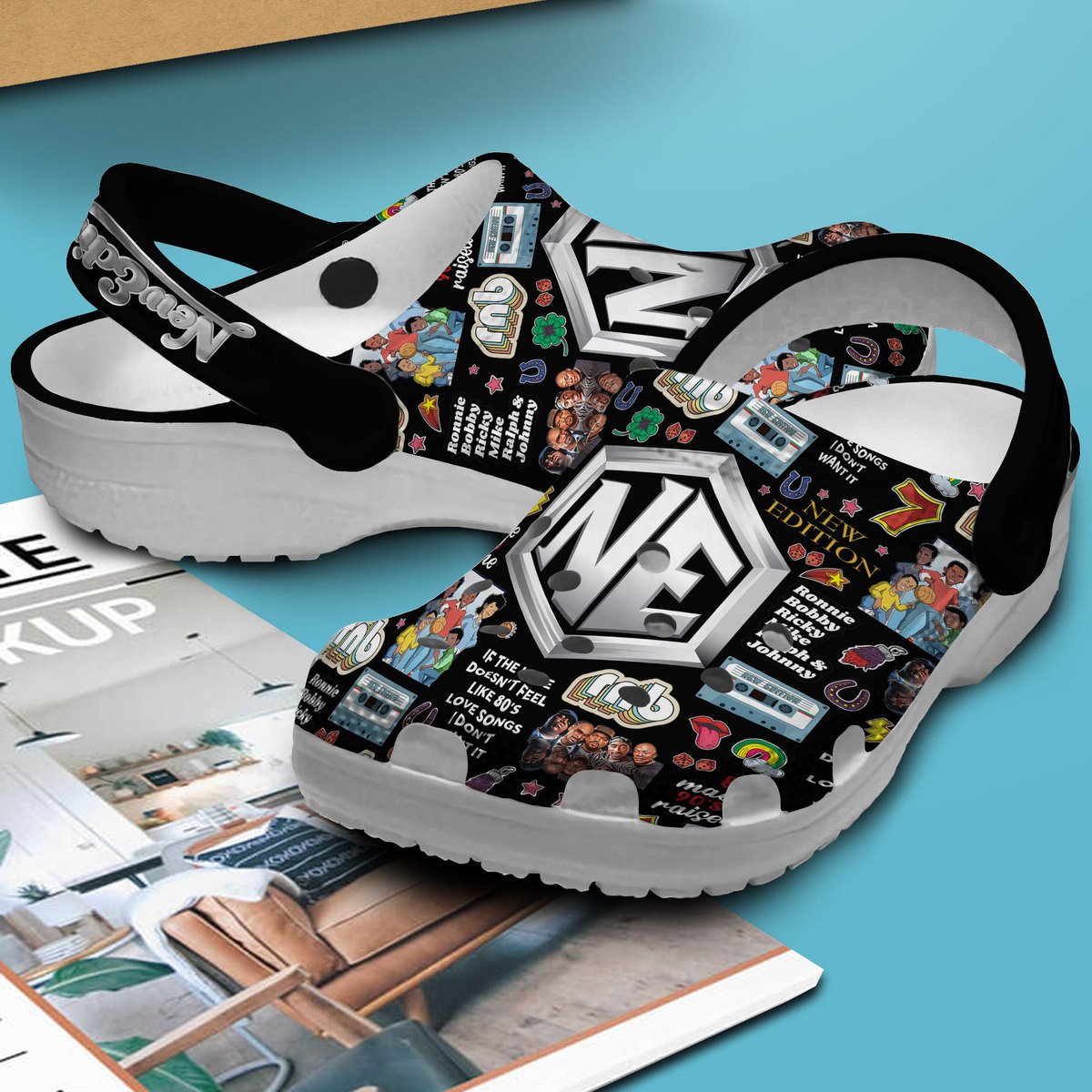 Merchidea New Edition Music Crocs Crocband Clogs Shoes Comfortable For Men Women and Kids