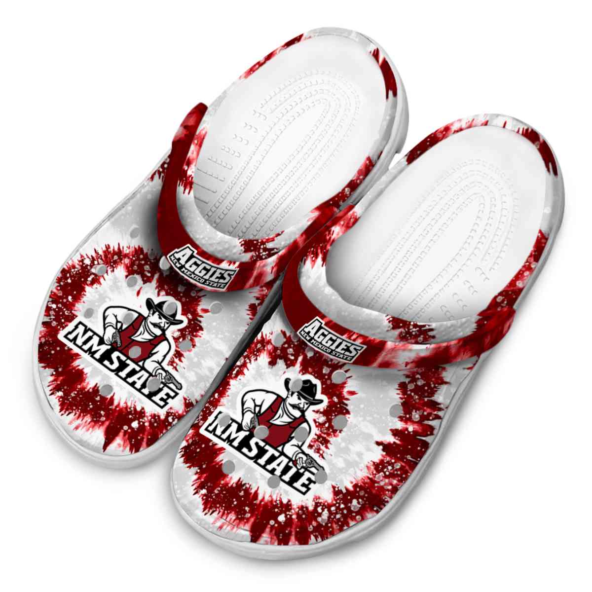 Merchidea New Mexico State Aggies NCAA Sport Crocs Crocband Clogs Shoes Comfortable For Men Women and Kids